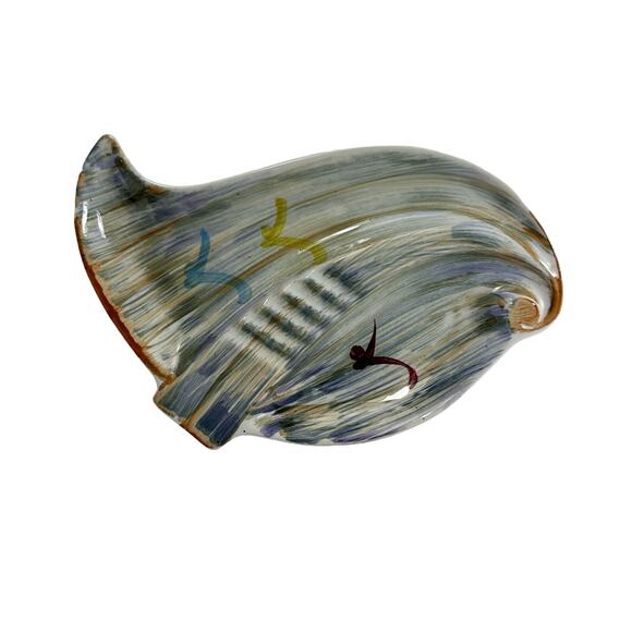 Ceramic Trinket Dish Decorative Plate Bird Design‎ Accent Plate - Picture 1 of 12